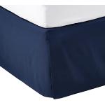 Couvre-lits bleu marine en polyester hypoallergéniques lavable en machine en promo 