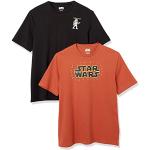 T-shirts en jersey à manches courtes Star Wars Stormtrooper à manches courtes à col rond en lot de 2 Taille 5 XL plus size classiques pour homme 