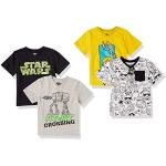 T-shirts à manches courtes en coton Star Wars lot de 4 Taille 8 ans look casual pour garçon de la boutique en ligne Amazon.fr 