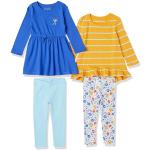 T-shirts tuniques bleu ciel à fleurs lot de 4 Taille 9 ans look fashion pour fille de la boutique en ligne Amazon.fr 
