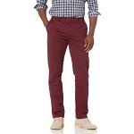 Pantalons classiques rouge bordeaux délavés stretch W30 look sportif pour homme 