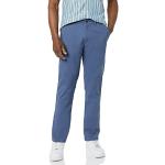 Pantalons classiques bleus métalliques stretch Taille L plus size W38 look sportif pour homme 