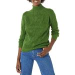 Pullovers verts à manches longues à col montant Taille XL look fashion pour femme 