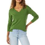 Pulls tunique verts à manches longues Taille L plus size classiques pour femme en promo 
