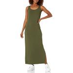 Robes d'été vert olive en éponge longues Taille XS look casual pour femme 