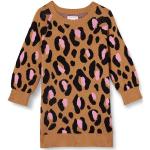 Robes pull marron fauve à effet léopard en jersey Taille 5 ans look casual pour fille de la boutique en ligne Amazon.fr 