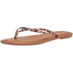 Sandales à effet léopard en cuir de veau en cuir Pointure 42 avec un talon jusqu'à 3cm look fashion pour femme 