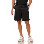 Shorts de golf noirs à effet froissé plus size classiques pour homme 
