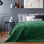 Couvre-lits verts en velours 170x210 cm 
