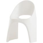 Chaises de jardin design Slide blanches empilables 
