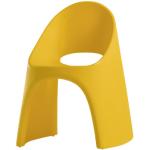 Chaises de jardin design Slide jaunes empilables 