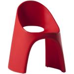 Chaises de jardin design Slide rouges empilables 