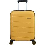 Valises American Tourister jaunes en plastique à 4 roues look fashion 