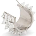 Boucles d'oreilles blanches en métal à motif papillons en argent look fashion pour femme 
