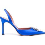 Escarpins talon aiguille Amina Muaddi bleu électrique à talons aiguilles Pointure 39 pour femme en promo 