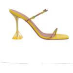 Sandales à talons Amina Muaddi multicolores en cuir lisse à bouts carrés Pointure 41 pour femme 