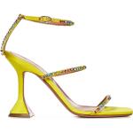 Sandales à talons Amina Muaddi jaunes Pointure 39 look fashion pour femme 