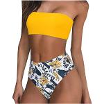 Micro bikinis jaunes Taille M plus size look fashion pour femme 