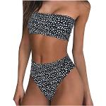 Bikinis push-up gris à effet léopard avec armatures Taille S plus size look fashion pour femme 