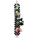 Bracelets de perles Amir Slama noirs en plastique à perles pour femme en promo 