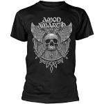 Amon Amarth 'Grey Skull' (Black) T-Shirt (Medium)