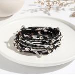 Bracelets de perles en cristal à strass look fashion pour femme 