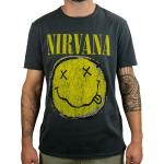 Amplified T-Shirt Nirvana Smiley, Gris, S