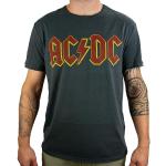 Amplified - T-shirt Homme ACDC LOGO MENS CREW TEE - Gris (Charcoal) - Medium