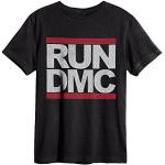 Amplified - T-shirt Homme RUN DMC LOGO MENS CREW TEE - Gris (Charcoal) - Medium
