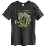 T-shirts à imprimés Amplified gris Iron Maiden Taille XXL look fashion pour homme 