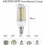 Ampoule LED E14 B22 inda E26 E39 E40 5730, Spot de maïs 25W