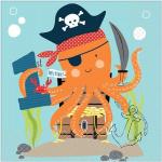 Amscan Ahoy 1st Birthday Disposable Napkins (Pack of 16)