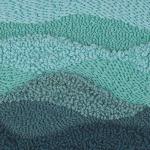 Tringles à rideau vertes en laine 