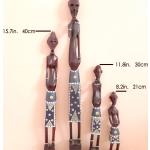 Anciennes Statues Africaine En Bois, Famille Masaï, Bois Coloré, Kenya, Forme Épurée, Aspect Contemporain, Décoration Africaine, Art Africain