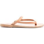 Sandales plates Ancient Greek Sandals beiges en cuir de veau éco-responsable à bouts ouverts Pointure 41 pour femme 