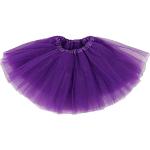 Tutus de soirée violets en tulle Tailles uniques classiques pour femme en promo 