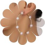 Boucles d'oreilles pendantes de mariage en métal à perles style bohème pour femme 