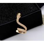 Boucles d'oreilles pendantes de mariage gris plomb en or blanc à motif serpents look fashion pour femme 