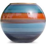 Vases boule orange en verre de 12 cm modernes 