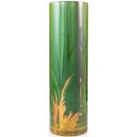 Angela neue Wiener Werkstaette Smaragd - Vase cylindrique - Diamètre 10 cm - Hauteur 30 cm - Peint à la main - Décor en or véritable, vert