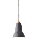 Suspensions design Anglepoise ampoules E27 gris acier à motif éléphants 