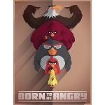 Angry Birds (Born to be Angry 60 x 80 cm Toile Imp