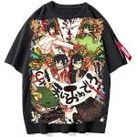 Anime Blue Exorcist T-Shirt Okumura Rin Chemisier à Manches Courtes imprimé Okumura Yukio Haut à col Rond Ample à Manches personnalisées