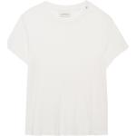 T-shirts Anine Bing blancs cassés en modal à manches courtes à col rond pour femme 