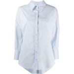 ANINE BING chemise à ourlet asymétrique - Bleu
