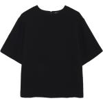 T-shirts Anine Bing noirs en jersey à manches courtes à col rond Taille L pour femme 
