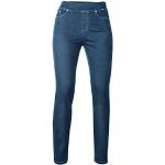 Jeans slim Anna Montana bleues foncé à motif Rome Taille XXL look fashion pour femme 