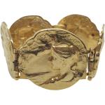 Bracelets en or dorés en métal seconde main art nouveau pour femme en promo 