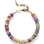 Bracelets de perles multicolores en plaqué Or à perles pour femme 