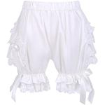 Shorts dentelle blancs en coton Taille XXL look gothique pour femme 